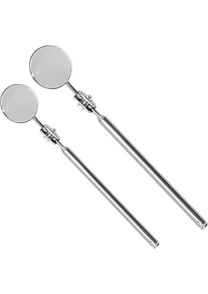 2x Evrensel Otomotiv Bakım Muayene Aynası Katlanır Teleskopik Reflektör Kaynak Şasi Muayene Ayna El Aracı 50MM ve 30MM (Yurt Dışından)