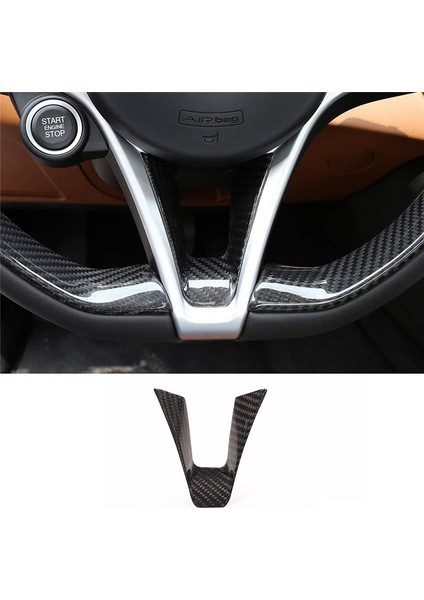 Direksiyon Simidi Dekorasyon Çerçevesi Alfa Için Alfa Romeo Giulia Stelvio 2017 2018 2019 Aksesuarları, Abs Karbon Fiber (Yurt Dışından) fiyatları