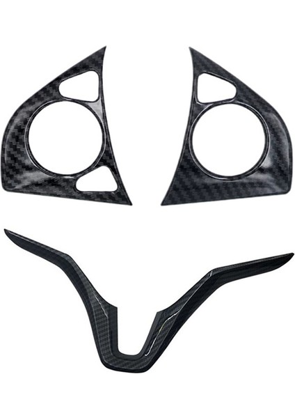 Honda Hrv Hrv Hr-V Vezel 2014-2020 Araç Karbon Fiber Direksiyon Paneli Kapak Trim Çerçeve Dekoratör Sticker Aksesuarları (Yurt Dışından)