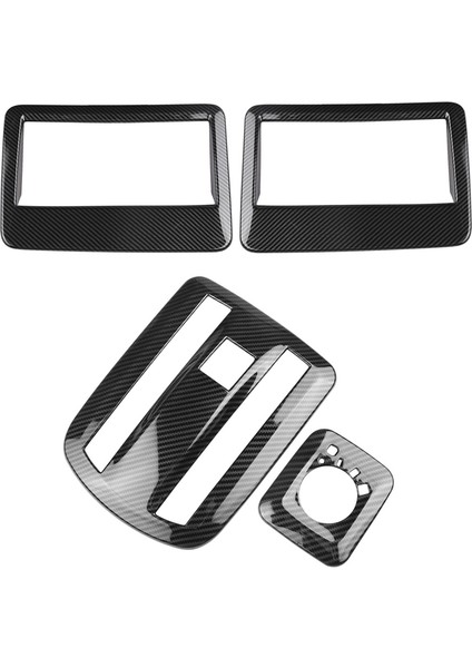 Toyota Veloz Avanza 2022 2023 Karbon Fiber Araç Çatı Hava Outlet Çerçeve Okuma Işık Lambası Kapak Döşeme Sticker (Yurt Dışından)