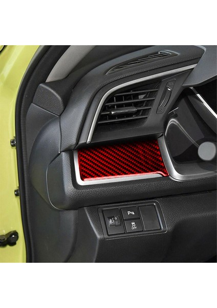 Abs Kırmızı Karbon Fiber Sürücü Gösterge Tablosu Kapak Honda Civic 10. Gen 2016 2017 2018 2019 (Lhd) (Yurt Dışından) fırsatları