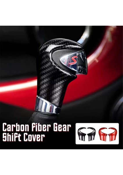 Bmw Mini R55 R56 R56 R57 R58 Gerçek Karbon Fiber Dişli Vites Düğmesi Kapak Dekoratif Araba Iç Aksesuarları Siyah Karbon (Yurt Dışından) fırsatları