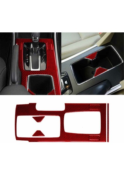 6pcs Honda Accord 2013-2017 Için Kırmızı Karbon Fiber Iç Dişli Vites Kapağı Kaplama Seti (Yurt Dışından) indirimleri