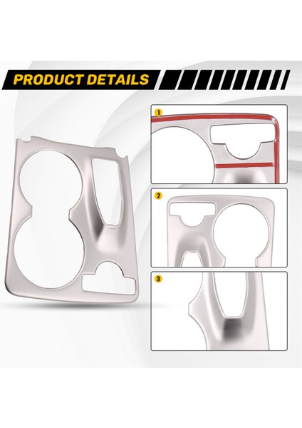 Araba Gümüş Paslanmaz Çelik Konsol Su Kupası Tutucu Çerçeve Kapağı Mercedes Benz Glk X204 2008-2015 (Yurt Dışından) indirimleri