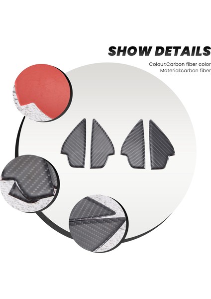 Mazda 2 Için Karbon Fiber Iç Kapı Kolu Kase Paneli Kapağı Kaplama Trim Mazda 2 3 6 Demio Cx-3 Cx-5 Cx-7 Cx-9 Mx5 2017 2018 2019 (Yurt Dışından) indirimleri