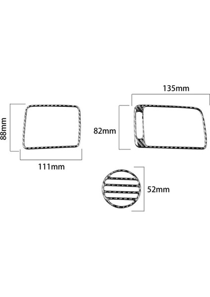 3pcs Karbon Fiber Copilot Gösterge Tablosu Honda Civic 8. Gen 2006-2011 Için Hava Havalandırma Döşeme (Yurt Dışından) indirimleri