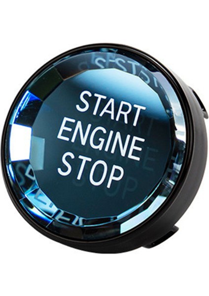 Araba Iç Anahtar Kapağı Kristal Tek Anahtar Motor Bmw- 3/5 Serisi E70 E90 E60 Siyah Için (Yurt Dışından)