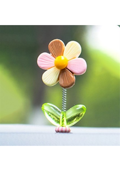 5pcs Araba Kontrol Paneli Gökkuşağı Çiçek Süsleri Kafa Sallayan Dans Çiçek Karikatür Süsleme Araba Iç Sevimli Çiçek (Yurt Dışından) fiyatları