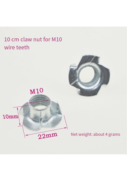 10 cm Mobilya Vidalı Ayak Pedleri, Masa Ayak Pedleri, Ayarlanabilir 6-10 cm Pençe Somunları (Yurt Dışından) indirimleri