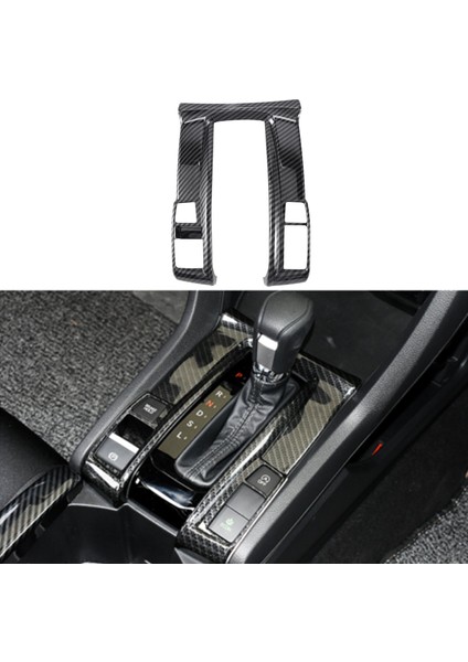 Karbon Fiber Merkezi Konsol Dişli Vites Paneli Çerçeve Kapak Honda Civic 2016-2019 Lhd Için (Yurt Dışından) fiyatları