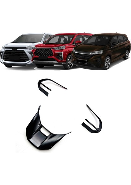 3pcs Araç Karbon Fiber Direksiyon Paneli Toyota Veloz Avanza/perodua Alza 2022 2023 (Yurt Dışından) fırsatları