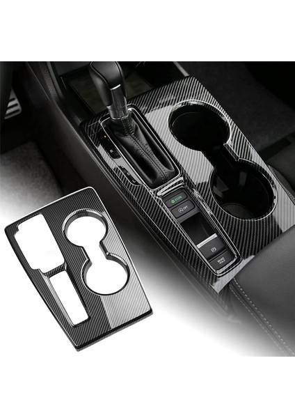 Honda Civic 11TH 2022 2023 Aksesuarlar Için 2x Araç Dişli Panel Dişli Vites Düğmesi Kapak Döşeme - Abs Karbon Fiber (Yurt Dışından) modelleri