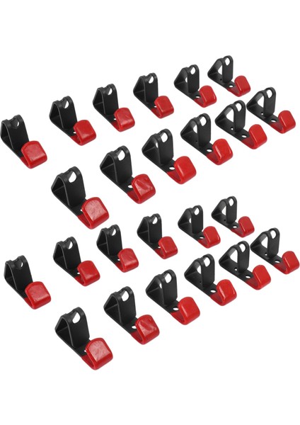 24 Adet Lastik Tekerlek Göbek Asma Metal Kanca Metal Tutucu Dükkan Ekran Standı Raf Duvara Monte Yarış Kancası (Yurt Dışından)