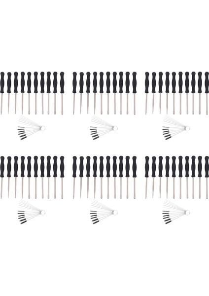 60 Adet Karbüratör Ayarlama Tornavida Alet Kiti Walbro Zama Ryobi Için Karbonhidrat Temizleme Iğneleri Fırçaları (Yurt Dışından)