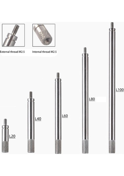 10 Adet Kadran Dijital Gösterge Hss Göstergesi Arama Çubuğu Uzatma Sapı Çubuk Seti M2.5 20 40 60 80 100MM Elektrikli Ekipmanlar (Yurt Dışından) fırsatları
