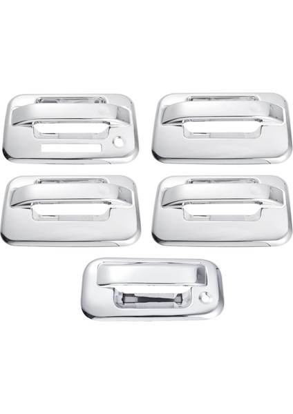 Ford F150 4dr 2004-2014 Otomobil Dış Kapı Tutucu Kapak ve Bagaj Kapakları Dekor Trim Aksesuarları - Gümüş (Yurt Dışından)