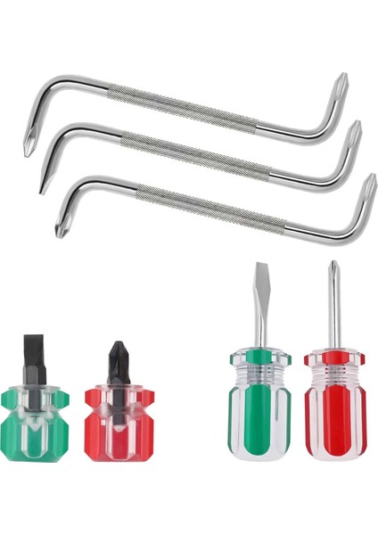 7 Pcs Ofset Tornavida Seti Dik Açılı Tornavida, Yuvalı Tornavida Z Tipi Tornavida (Yurt Dışından)