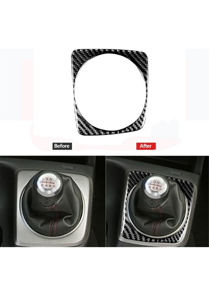 Honda Civic 8th 2006-2011 Için Karbon Fiber Manuel Dişli Vardiya Dekor Kapağı Kapağı (Yurt Dışından) indirimleri
