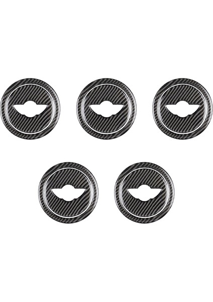 Mini Cooper R55 R56 R Serisi Aksesuarlar Için 5x Karbon Fiber Direksiyon Kapağı Çıkartma (Yurt Dışından)