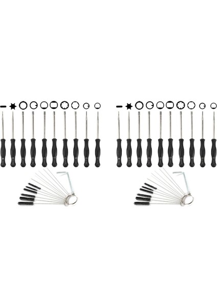 Ortak 2 Döngü Için Karbüratör Temizleme Fırçası Iğnesi ile 20X Karbüratör Ayar Aracı Küçük Motor Yankısı Stihl Poulan (Yurt Dışından)