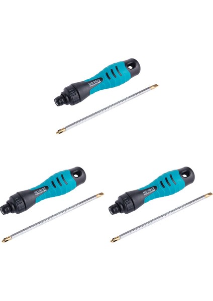 3x Penggong 2in1 Hassas Ayarlanabilir Cırcır Tornavida Seti Iki Yönlü Yuvalı Phillips Manyetik Tornavida Bitleri (Yurt Dışından)