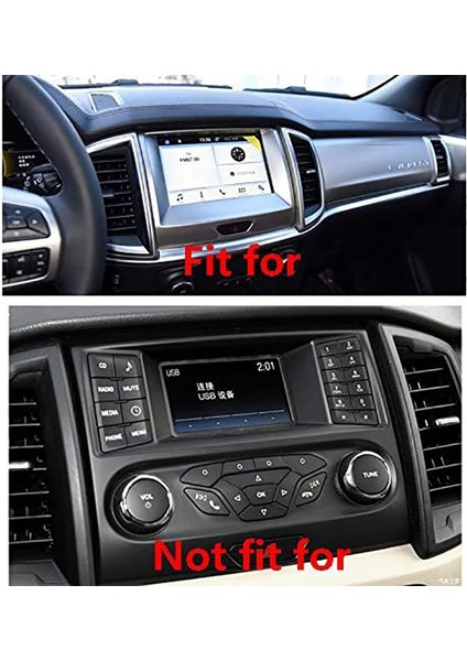 Ford Ranger Everest Endeavor 2015+ Karbon Fiber Iç Merkez Navigasyon Kapağı Trim Çerçeve Dekoratör Araç Aksesuarları (Yurt Dışından) modelleri