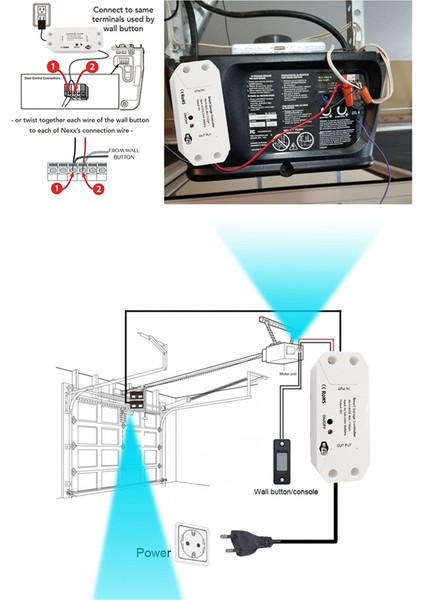 Tuya Wıfı 2.4g Akıllı Garaj Kapı Açma Denetleyicisi Açık ve Kapat Telefon Uygulaması Uyumlu Alexa ve Google Home Ab Fişi (Yurt Dışından) fırsatları