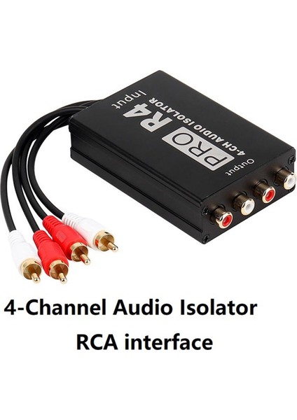 4 Channle Audio Izolatörü Rca Ses Gürültü Izolatör Arabaya Bağlı Akım Akustik Gürültü Eliminator Ortak Ground Izolatör (Yurt Dışından) fiyatları