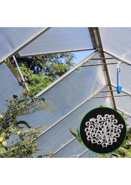 50 Set Sera Fıstığı ve Cıvatalar Kırpılmış Kafa Alüminyum Fındık Cıvataları Glashouse Binası Için Su Geçirmez Evrensel (Yurt Dışından) fiyatları