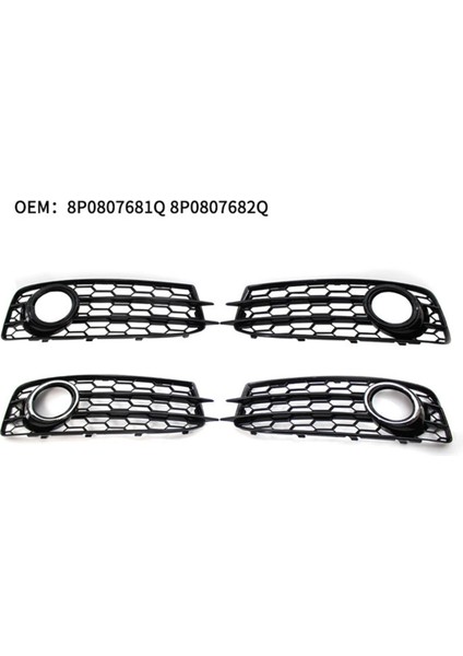 Audi A3 Sport 2008-2012 8P0807682M 8P0807681M 8P0807681Q Için Ön Tampon Sis Kapağı Yarış Yarış Izgarası (Yurt Dışından) indirimleri