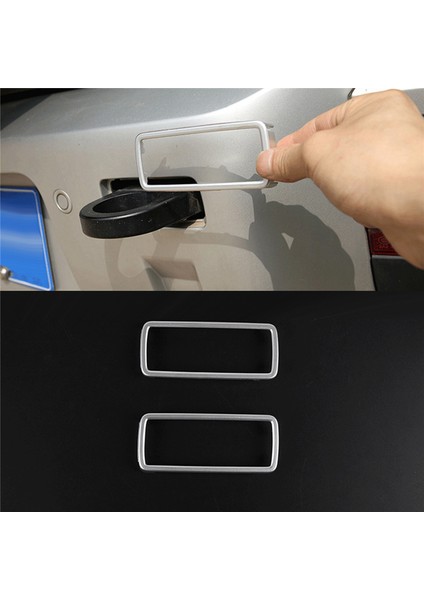 2pcs Araba Römork Çekme Hook Delik Trim Çerçeve Land Rover Defender Için 90 110 2020-2023 Fragman Hitch Dekor Etiket Kapağı (Yurt Dışından) fırsatları