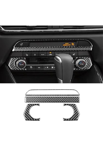 Mazda Cx9 Cx-9 Için Gerçek Karbon Fiber 2016-2022 Merkez Konsolu Ac Knob Kontrol Paneli Kapak Trim Iç Aksesuarlar (Yurt Dışından) indirimleri