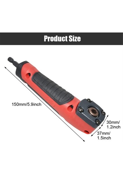 1/4 Direksiyon Köşesi Matkap Elektrikli Tornavida Sağ Açılı Köşe Çalışma Aracı 10 Parti ile (Yurt Dışından) fiyatları