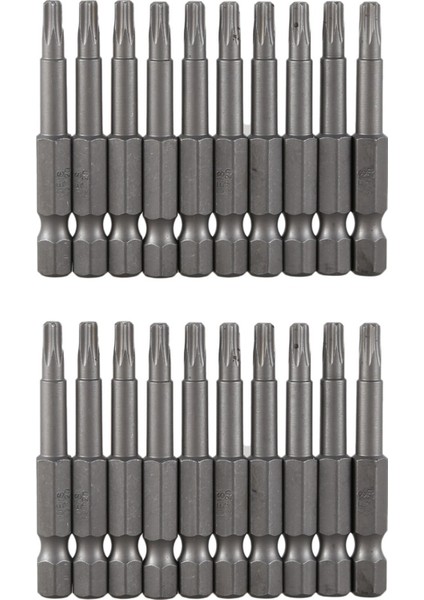6.3mm Altıgen Şey 4mm T20 Manyetik Uç Torx Tornavida Bitleri 20 Pcs (Yurt Dışından)