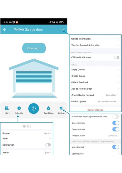 Tuya Wıfı 2.4g Akıllı Garaj Kapı Açma Denetleyicisi Açık ve Kapat Telefon Uygulaması Uyumlu Alexa ve Google Home Ab Fişi (Yurt Dışından) indirimleri