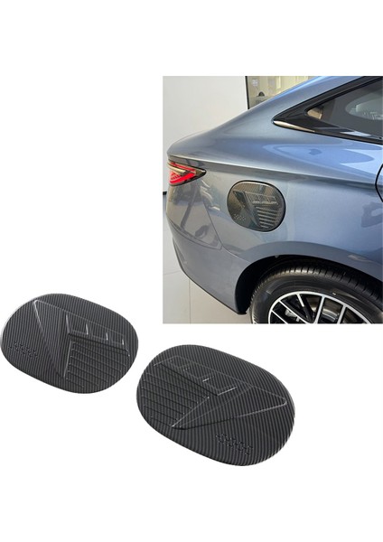 2pcs Yakıt Deposu Kapağı Gaz Yakıt Kapağı ve Şarj Kapağı Süslemesi Dekoru Karbon Fiber Rengi Byd Contası / Byd Atto 4 Için (Yurt Dışından) fiyatları