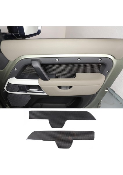 Land Rover Defender Için Karbon Fiber 90 110 130 2020-2024 Ön Kapı Iç Kolçak Paneli Kapak Döşeme Iç Aksesuarları (Yurt Dışından) fırsatları