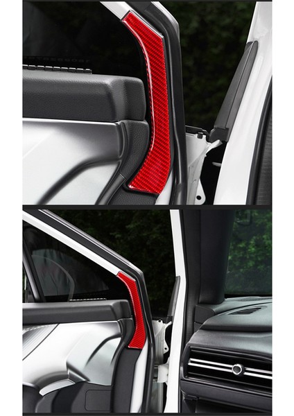 Subaru Wrx/wrx Stı 2022 2023 Araç Ön Kapı Pencere Sütun Döşeme (Kırmızı) Için Gerçek Yumuşak Karbon Fiber Etiket (Yurt Dışından) fiyatları