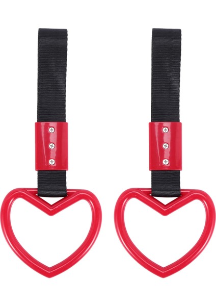 2x Kalp Jdm Tsurikawa Subway Tren Otobüs Kolu Kayış Cazibesi Sürüklenmesi Evrensel (Yurt Dışından)