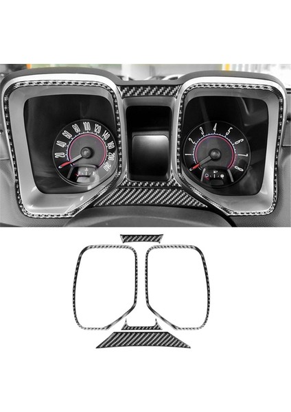 Chevrolet Için Karbon Fiber Camaro 2010-2015 Gösterge Paneli Hız Türbüsü Panel Çerçeve Çizgi Döşeme Kapağı Iç Aksesuarlar (Yurt Dışından) indirimleri