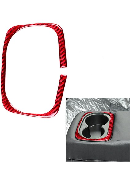 Honda Civic 2006-11 Için Kırmızı Karbon Fiber Arka Su Kupası Tutucu Çerçeve Kapak Döşeme (Yurt Dışından) indirimleri