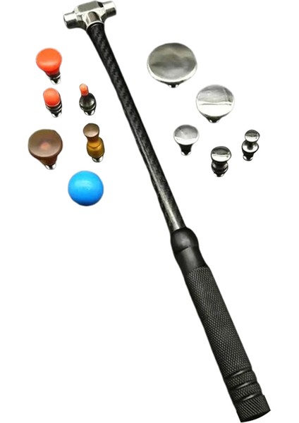 Araba Dent Onarma Tesviye Çekiç Seti Vücut Bakım Tesviye Hammer Tay Onarım Aleti Karbon Fiber Çekiç (Yurt Dışından)