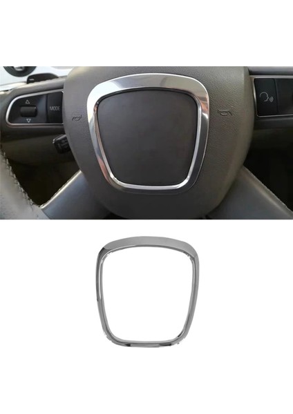 2x Araç Krom Direksiyon Simidi Trim Kapak Amblem Rozeti Çerçevesi Sequin Audi A3 A4 B6 B7 B8 A6 C6 Q7 Için (Yurt Dışından) fiyatları