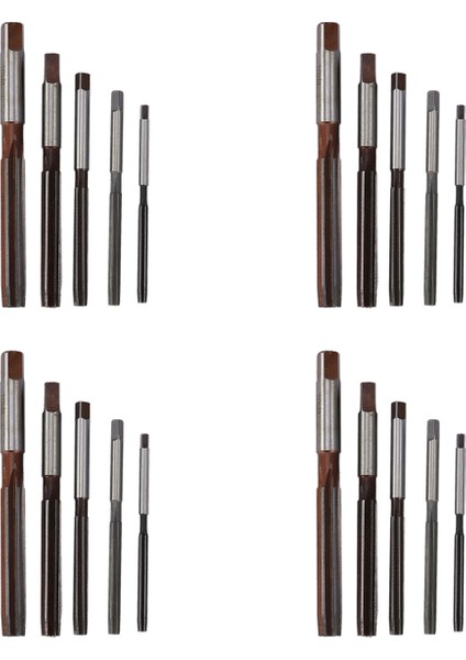 20PCS Flütler El Raybaları Set H8 Kesicilik Düz Sapı El Raybaları 4MM/5MM/6MM/8MM/10MM Set (Yurt Dışından)
