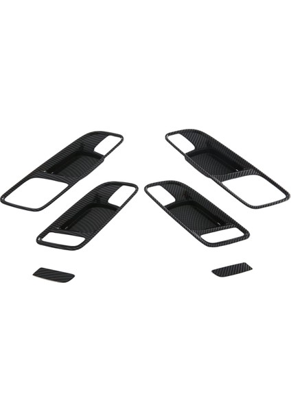 Mg Hs 2020-2024 Abs Karbon Fiber Araba Iç Kapı Kolu Kapak Döşeme Koruyucu Iç Aksesuarlar (Yurt Dışından)