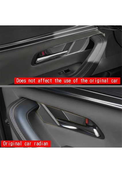 Araba Rhd Karbon Fiber Iç Kapı Tutucu Kase Paneli Kapak Mazda Cx-60 2022 2023 Iç Aksesuarlar (Yurt Dışından) modelleri