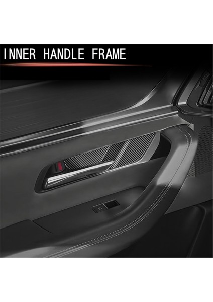 Araba Rhd Karbon Fiber Iç Kapı Tutucu Kase Paneli Kapak Mazda Cx-60 2022 2023 Iç Aksesuarlar (Yurt Dışından) fırsatları
