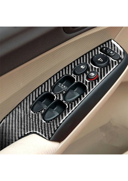 4pcs Karbon Fiber Pencere Anahtarı Paneli Trim Kapağı Honda Civic 8th 2006-2011 Için (Yurt Dışından) indirimleri