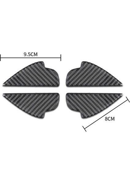 16X Karbon Fiber Iç Kapı Kolu Kase Paneli Kapak Mazda 2 3 6 Demio Cx-3 Cx-5 Cx-7 Cx-9 Mx5 2017 2018 2019 (Yurt Dışından) fırsatları