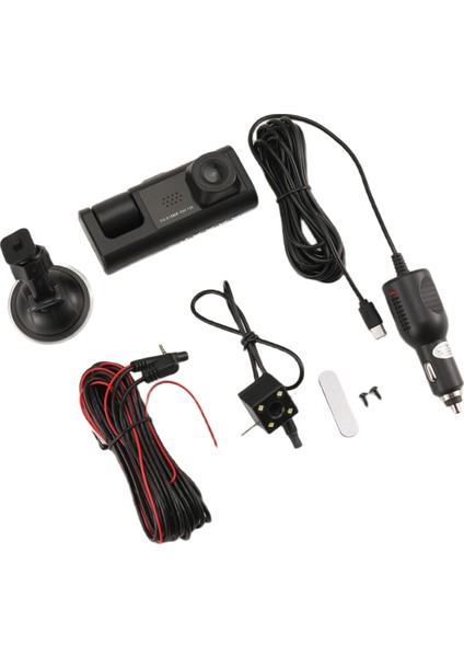 3 Kamera Dash Cam 1080P 2 Inç Ekran Dashcam Taksi Araba Için Siyah Sürücü Kaydedici Dvr Arka Kamera Evrensel (Yurt Dışından) modelleri